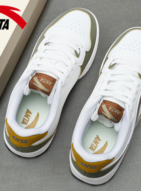 安踏低帮板鞋男鞋2026春季新款青少年潮流轻便厚底防滑休闲运动鞋