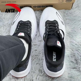 安踏毒刺7跑步鞋男鞋春季新款软底减震跑鞋轻便网面透气运动鞋子