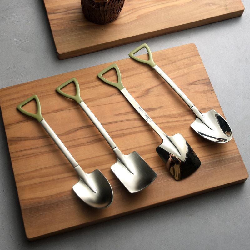 秋和岚匠 野营兵工厂铁锹铲勺 吃饭调羹甜品勺雪糕勺平头小铲子,餐饮具,西餐勺,淘宝优惠券,粉丝福利购,淘宝优惠卷