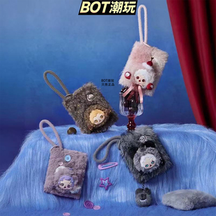 POPMART泡泡玛特SKULLPANDA不眠剧场系列毛绒迷你包零钱包盲盒