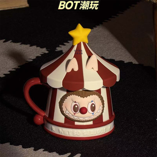 POPMART泡泡玛特WHY SO SERIOUS系列LABUBU马克杯潮流水杯礼物