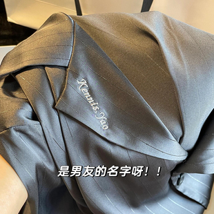 送男友男生七夕禮物定制刺繡春秋夏季 家居服禮盒裝 冰絲綢睡衣男士