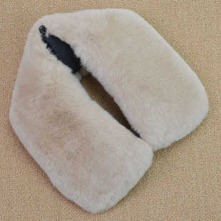 真獭兔毛方领子冬保暖加厚男女通用大衣翻领真皮衣领百搭皮草单卖