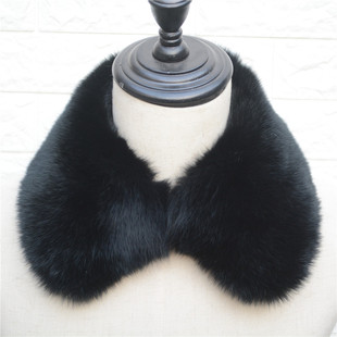 整皮真兔毛领子单卖真毛加大方领男女通用翻领保暖大衣领百搭皮草