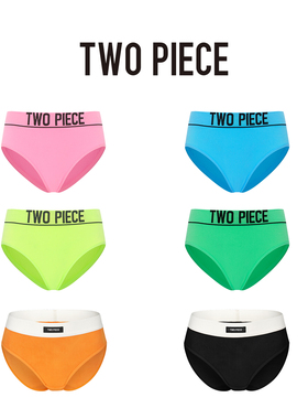 【99/4】TWOPIECE罗纹内裤透气舒适无缝高弹logo三角裤