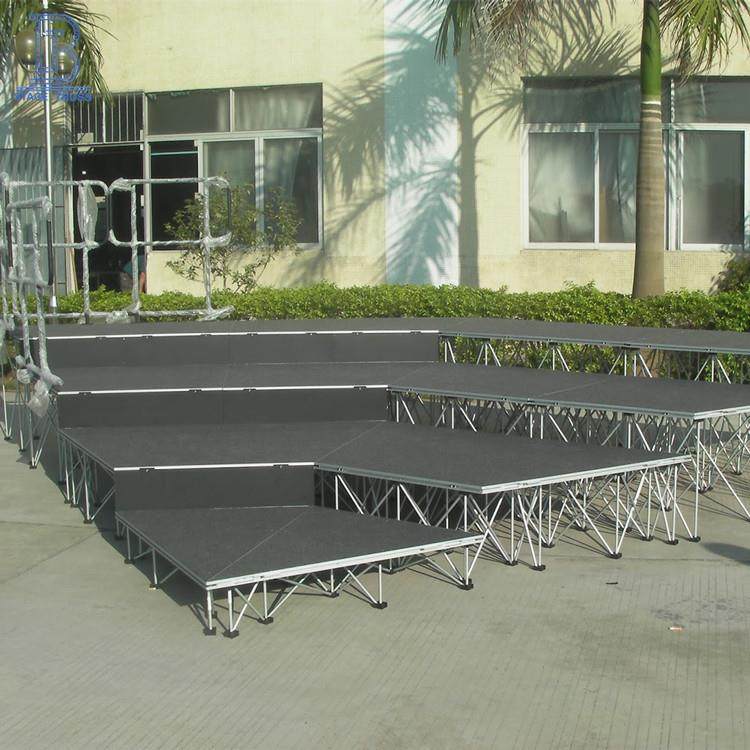 铝合金舞台展会活动可伸缩拉网舞台活动t台活动舞台铝台阶