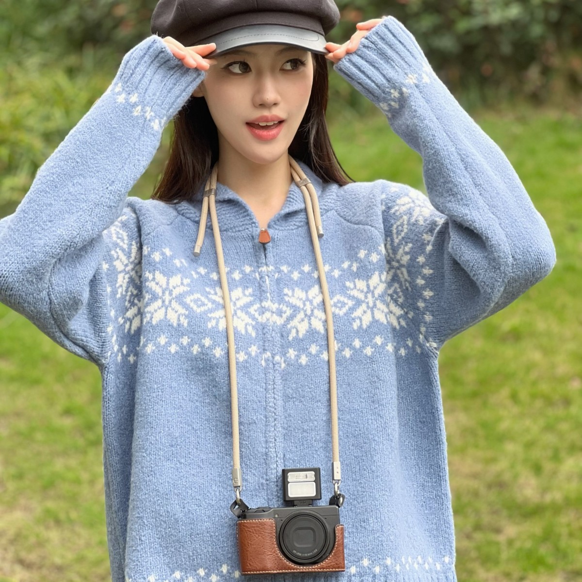 欧谱曼适用佳能尼康微单单反相机挂绳理光索尼富士徕卡快拆肩带减压背