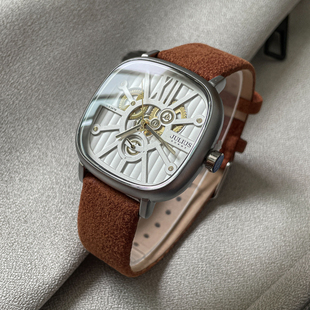 大表盘方形手表男品牌正品男士高级感男款虫洞概念运动机械男生表