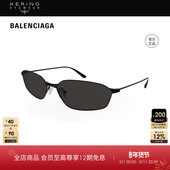 开云眼镜 巴黎世家BALENCIAGA男女同款 窄框小框太阳镜墨镜BB0412S