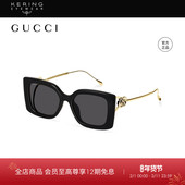 明星同款 开云眼镜古驰GUCCI矩形黑超防晒方框太阳眼镜GG1567SA