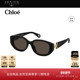 开云眼镜 蔻依Chloé男女同款 黑色圆框修颜防晒太阳眼镜CH0237SK