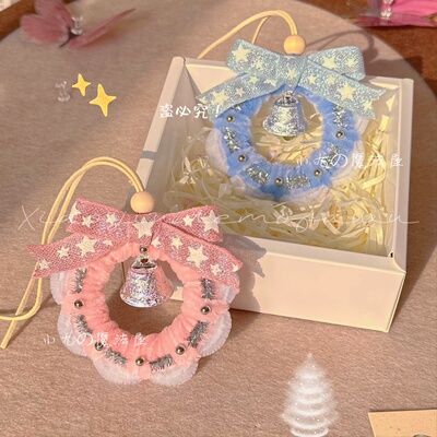 扭扭棒成品圣诞节花环装饰创意手工diy材料包圣诞挂饰礼物挂件