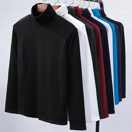 丅血帅气纯白纯黑衣土长袖t恤