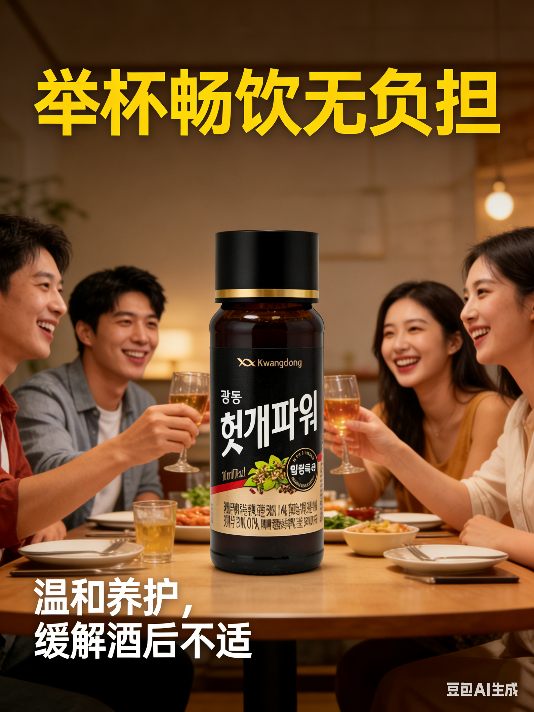 韩国kwangdong解酒饮料枳具子姜黄浓缩液醒酒宿醉饮品ktv送礼
