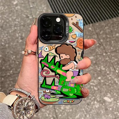 鳄鱼骑士适用realme真我GT7手机壳真我13/12/11/10pro涂鸦真我Neo7/6/5个性neo3/2T保护套GT5/3男Q5女q3可爱