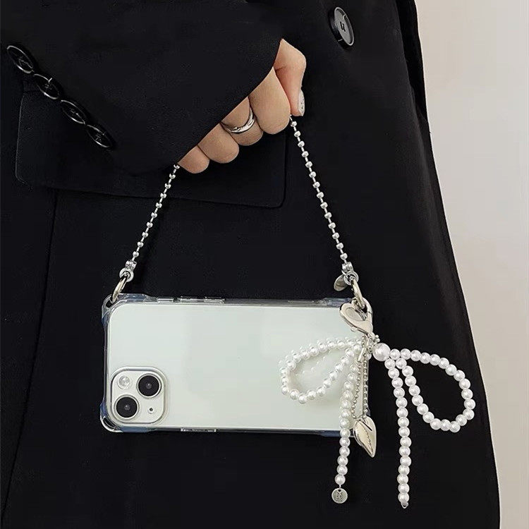 爱心吊坠适用华为荣耀200pro手机壳100/90pro四角可挂x50i/x40斜跨链80/70Pro手提链60se挂链X30新款x10/9x女