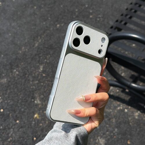 荔枝皮纹适用oppoA72手机壳a58x大视窗a55简约a16/a17新款a56全包a53s防摔a9男a11x女 5G散热透气保护套电镀