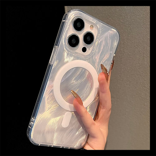 渐变磁吸羽纱壳适用opporeno13pro手机壳reno12/11pro新款reno10/9pro+套reno8/7/6硅胶reno5/4se男3女ace2软
