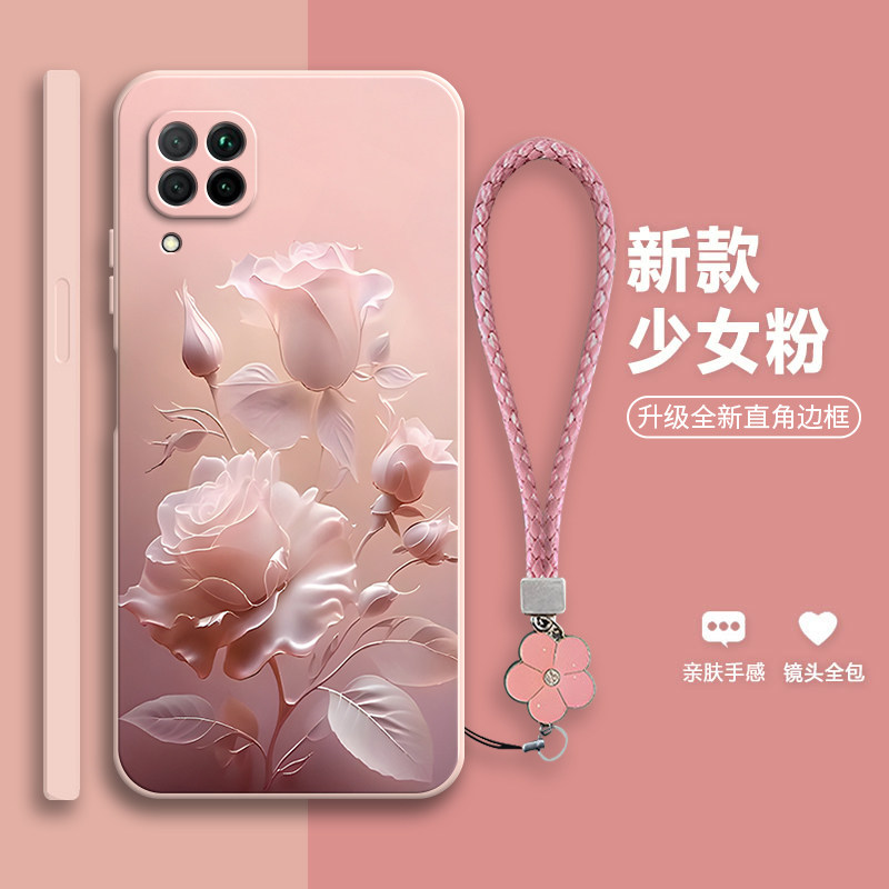 沙龙玫瑰适用华为nova6SE手机壳JNY一AL10硅胶novo全包es新nv防摔nove软nov男n0va女潮JNYAL保护nowa套n6个性