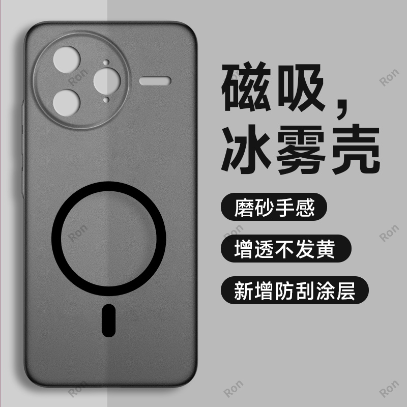 冰雾透黑适用红米k80pro手机壳小米RedmiK80Por硅胶全包镜头防摔保护套男女新款redmi外壳K8OPro专用p看pr0潮