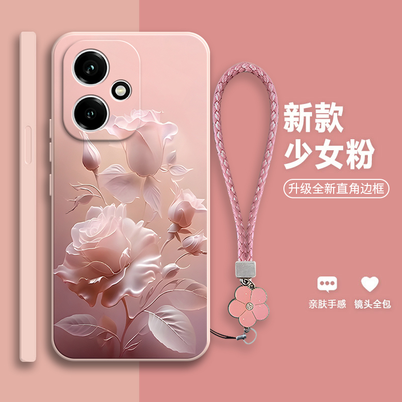 沙龙玫瑰适用华为荣耀400手机壳Honor防摔DNN一AN00硅胶全包套男h0n0r女DNNANOO新款DNNAN外壳anoo四百4oo潮