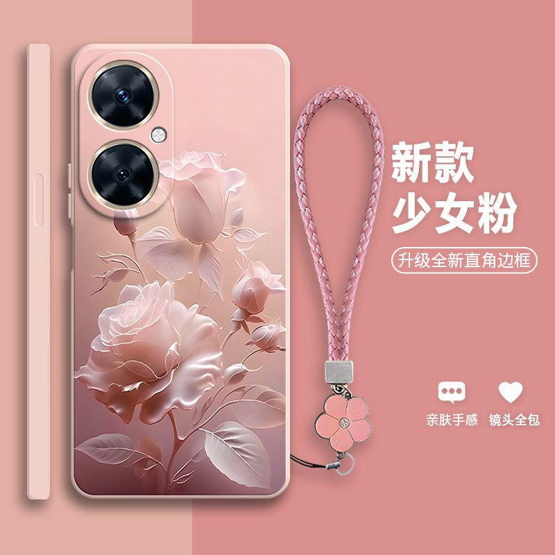 沙龙玫瑰适用华为畅享60pro手机壳MAO一AL00硅胶全包Por保护套男女新款MAOAL享畅60P外壳畅想6OPro畅亨Pr0潮