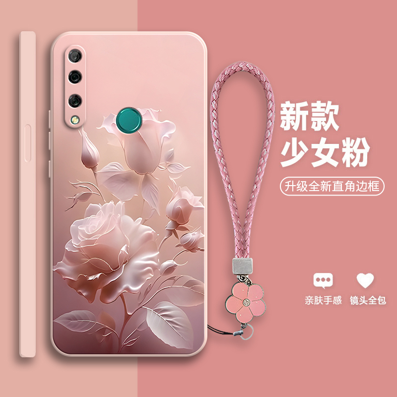 沙龙玫瑰适用华为Y9prime2019手机壳硅胶全包y92019保护套Prime防摔软壳STK一L21网红STKL潮L22男LX3女丫y9p