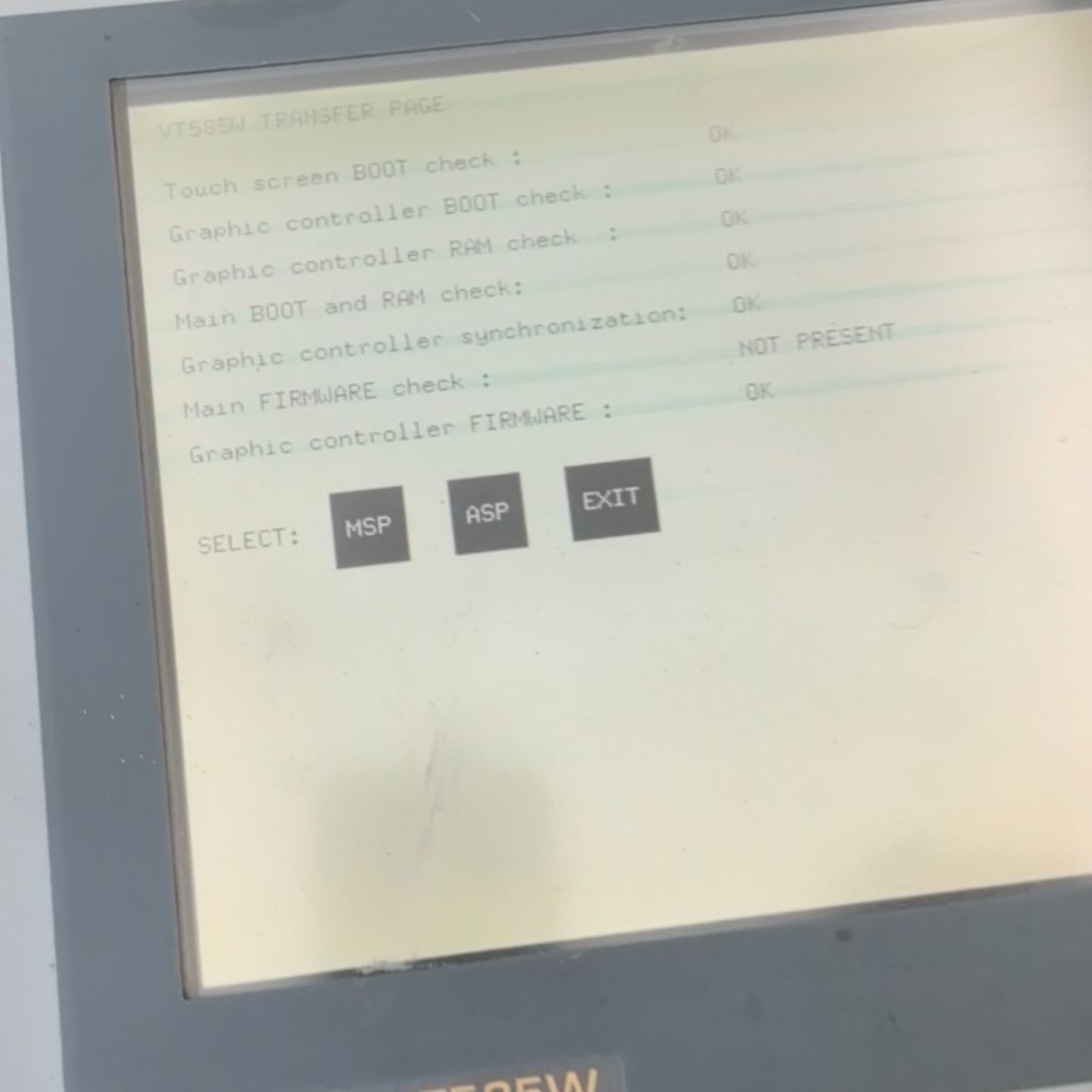 售前询价意萨ESA控制器触控屏幕VT580WAPT00 实图所拍拆机件