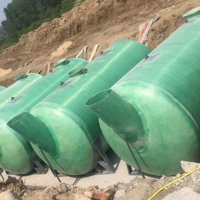 玻璃钢化粪池雨水调节池消防水罐水池YJBH三格式化粪池食品级