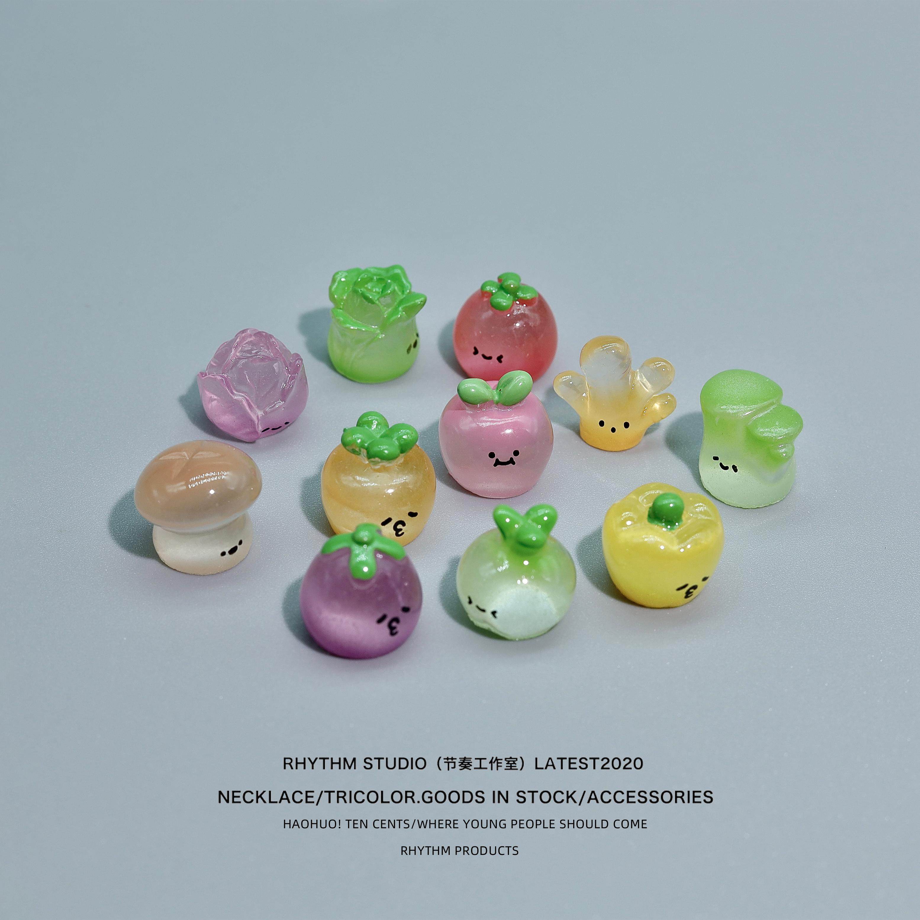 会发光！可爱夜光表情萌系蔬菜情绪治愈桌面小摆件解压工位装饰品,家居饰品,桌面摆件,淘宝优惠券,粉丝福利购,淘宝优惠卷