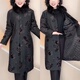 冬季 阔太太棉衣毛领可拆卸 妈妈装 加棉提花保暖大衣中长款 优雅时尚