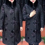 阔太太加棉风衣女中长款 翻领显瘦百搭外套 2025新款 气质妈妈装 冬装