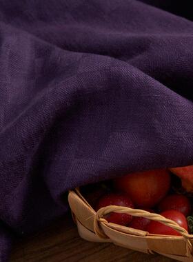 [宁野紫]秋冬加厚重量级毛麻风衣外衣裙袍裤中式服装面料