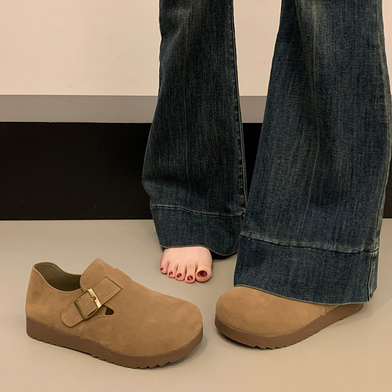 勃肯鞋女2026春新款厚底棉鞋一脚蹬孕妇全包博肯鞋豆豆鞋子0115w,女鞋,勃肯鞋/软木鞋,淘宝优惠券,粉丝福利购,淘宝优惠卷