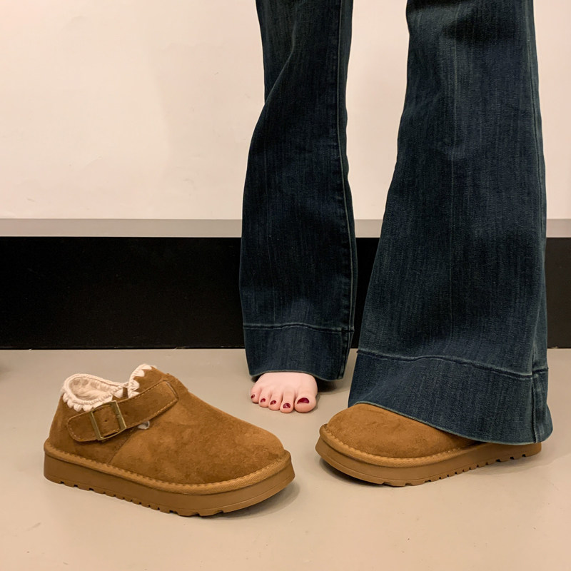 平底加绒加厚勃肯鞋女2026春秋新款懒人一脚蹬孕妇保暖棉鞋0115w,女鞋,勃肯鞋/软木鞋,淘宝优惠券,粉丝福利购,淘宝优惠卷