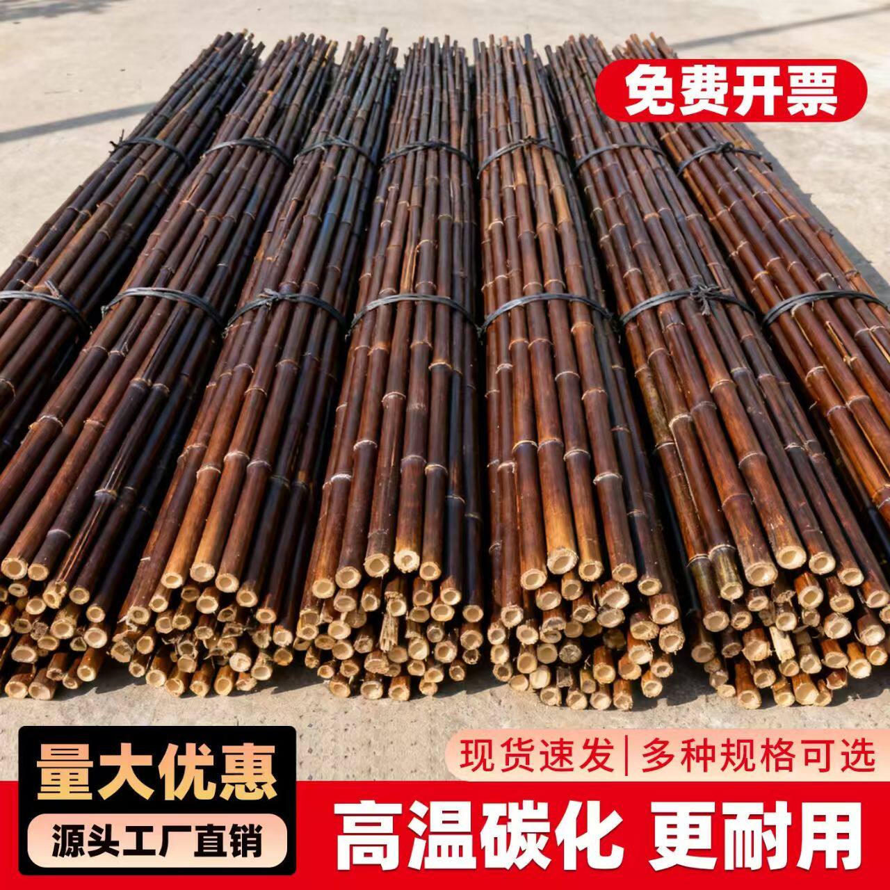 碳化竹竿装饰防腐竹竿装修竹杆吊顶竹子装修粗细毛竹楠竹隔断篱笆