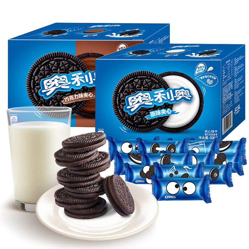奥利奥饼干夹心 巧克力 原味582g 独立12小包 早餐下午茶休闲零食