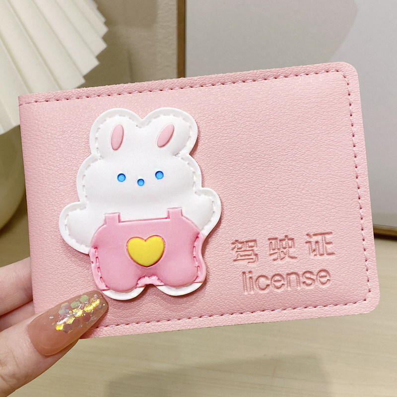 驾驶证皮套女士卡通驾照保护套图片