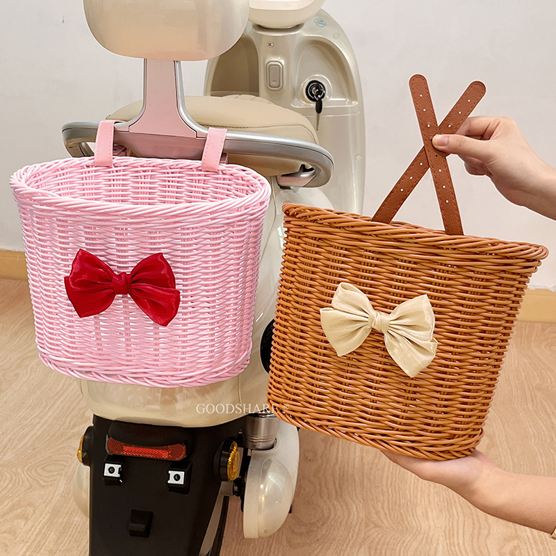 电动车后置车筐大容量储物车篓