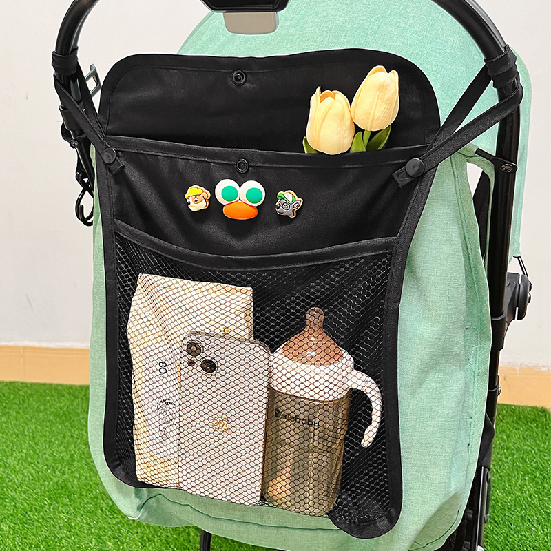 婴儿车挂包收纳袋通用可爱卡通网红宝宝推车奶瓶水杯置物袋大容量