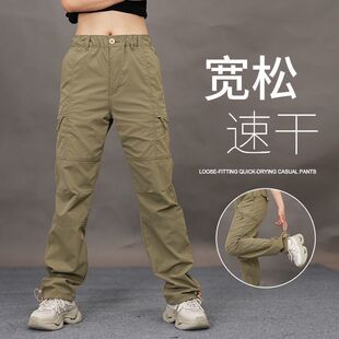 冲锋裤春夏季薄款美式户外登山工装长裤直筒休闲运动裤子厂家一件