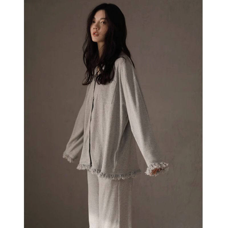 闺蜜~新纯棉睡衣女春秋季简约长袖开衫方领日系流苏可外穿家居服,运动/瑜伽/健身/球迷用品,广场舞连衣裙,淘宝优惠券,粉丝福利购,淘宝优惠卷