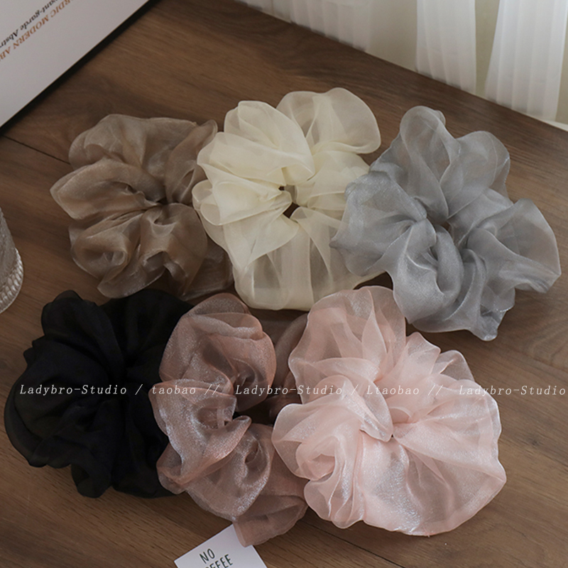 非今非故气质百搭网纱发圈发饰