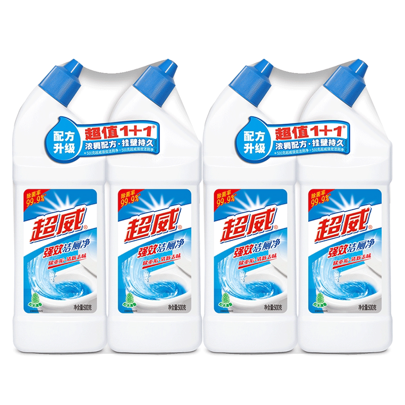 超威500mlx4马桶清洁剂家用除臭