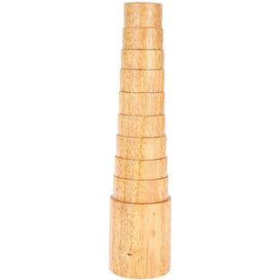 实心木制阶梯形状 手镯木棒 手镯整形修复 圆形多规格用于DIY首饰