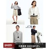 CountryMoment T恤男女Cleanfit 亨利领打底长袖 260G重磅美式 经典