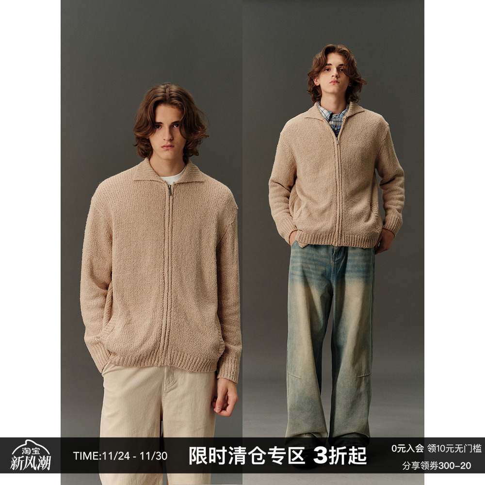 CountryMoment圈圈纱开衫毛衣