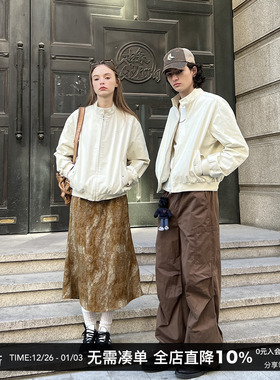 CountryMoment  24SS美式复古休闲立领开衫夹克外套男女Cleanfit