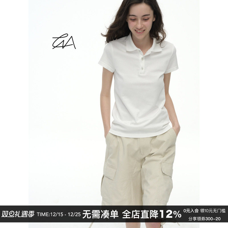 CountryMoment美式复古翻领短袖