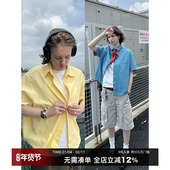 全棉细斜纹美式 彩色短款 衬衫 CountryMoment 男女Cleanfit短袖 衬衣